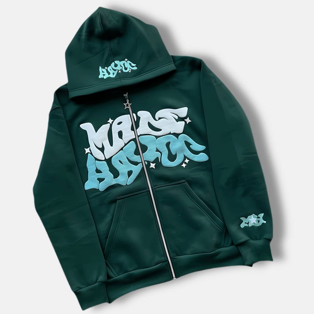 Unisex Hoodie with Graffiti Print