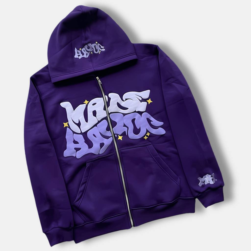 Unisex Hoodie with Graffiti Print