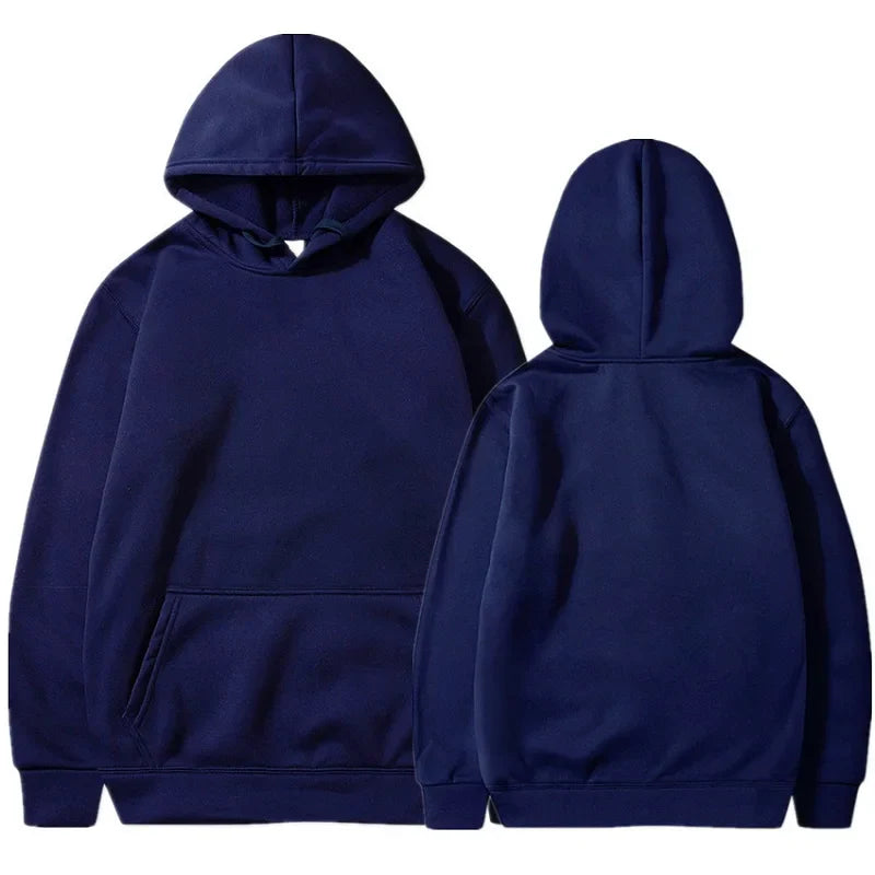 Unisex Navy Blue Hoodie
