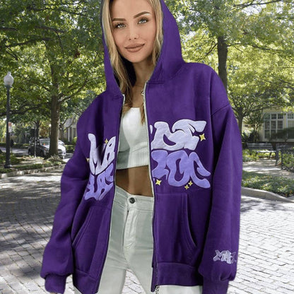 Unisex Hoodie with Graffiti Print