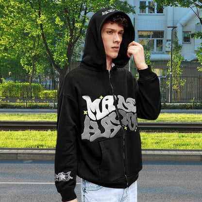 Unisex Hoodie with Graffiti Print