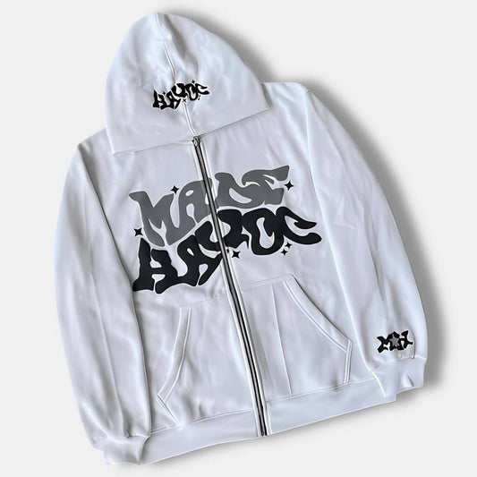 Unisex Hoodie with Graffiti Print