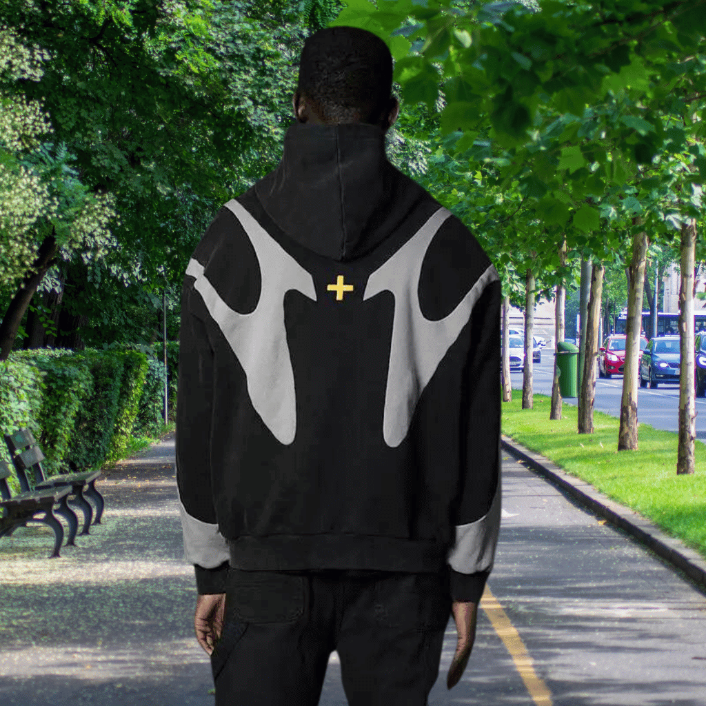 Unisex Hoodie with Abstract Design