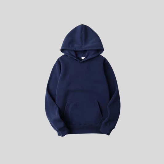 Unisex Navy Blue Hoodie