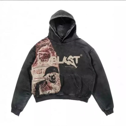 Unisex Streetwear Hoodie with Graphic Print