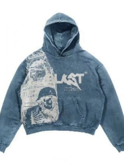 Unisex Streetwear Hoodie with Graphic Print