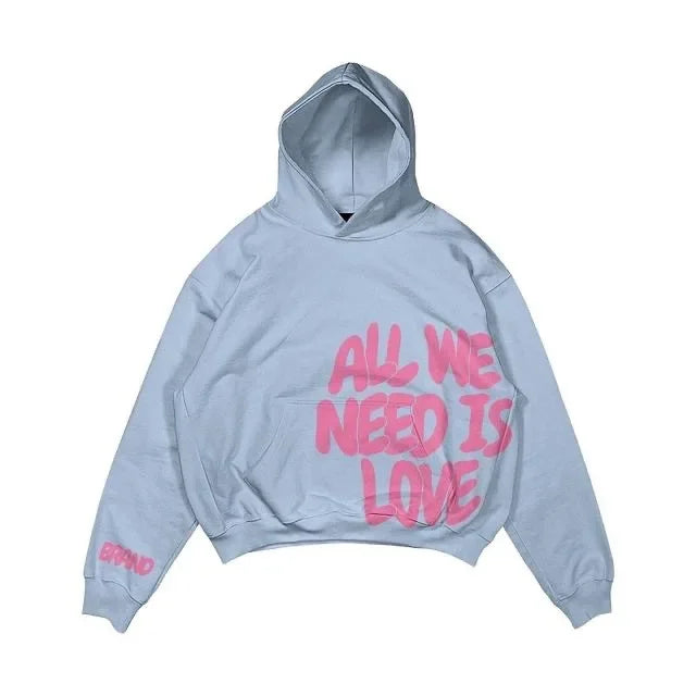 Unisex Statement Hoodie - “All We Need Is Money / Love Has Many Faces”