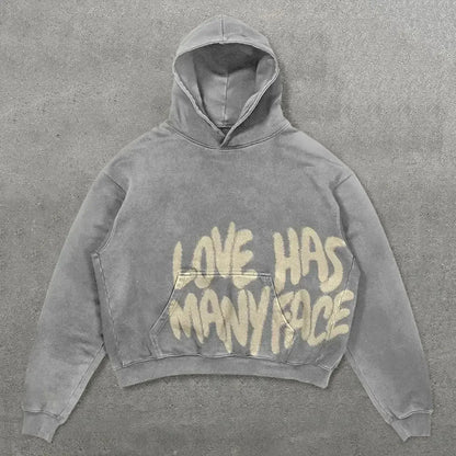Unisex Statement Hoodie - “All We Need Is Money / Love Has Many Faces”