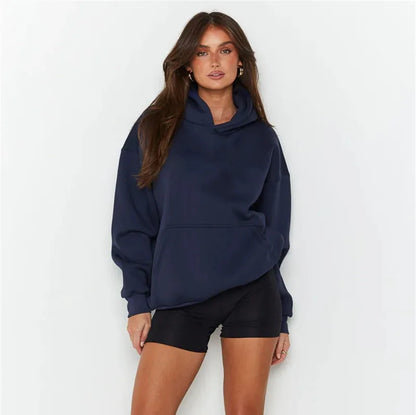Unisex Navy Blue Hoodie