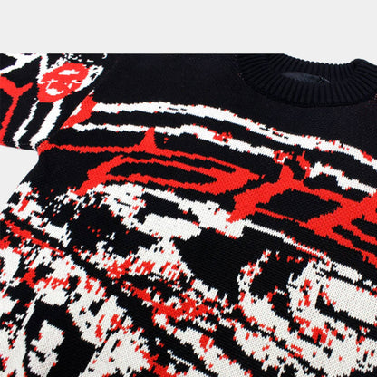 Unisex Graphic Knit Sweater