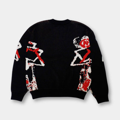 Unisex Graphic Knit Sweater
