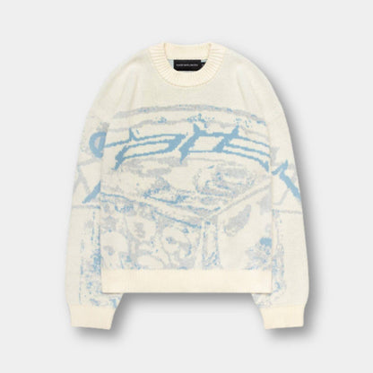 Unisex Graphic Knit Sweater