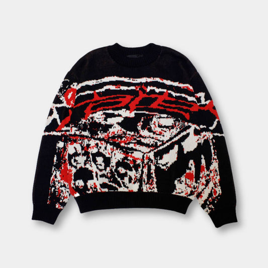 Unisex Graphic Knit Sweater